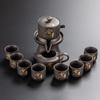 Juego de té Zisha para 2024 Nuevo Fabricante de té para hombre perezoso Rotación automática de agua Taza Kung Fu Caja de regalo