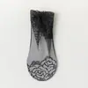 Calcetines con Ribete de Encaje, Calcetines de Malla Transpirables Ultradelgados de Verano para Mujer, Calcetines Tipo Barco Grandes con Diseño de Rosa, Calcetines Cortos Versátiles para Mujer