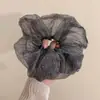 Goma para el pelo fruncida transparente estilo vintage para mujer, accesorio de alta gama para recogidos, modelo nuevo 2026