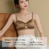 Sutiã de Renda Francesa com Bojo Triângulo para Mulheres Fino Push-up Seios Pequenos Lingerie Sexy Liquidação Fora de Época
