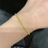 Pulsera Brillante de Acero de Titanio Dorado 18K Estrellas Centelleantes Japonesa y Coreana para Mujer Color Libre Simple Moda pulsera ins