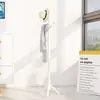 Cabide de Madeira Maciça de Chão para Quarto Cabide de Roupas para Quarto Cabide de Roupas Doméstico de Poste Único Moderno Simples Cabide de Bolsa