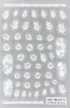 Transfronterizo especialmente para pegatinas de flor para decoración de uñas al por mayor girasol lirio margarita pegatinas de uñas adhesivas transparentes