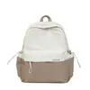 Mochila nueva y elegante de color liso de gran capacidad, versión coreana, versátil y simple, mochila casual para salidas de primavera, mochila ligera