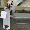 Sudadera con capucha corta deportiva para niñas 2026 Primavera y Otoño Conjunto Versátil con Vestido de Correa Larga