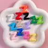 Cuentas Acrílicas con Letras Inglesas y Agujero Grande al por Mayor para Cadenas de Teléfono DIY, Llaveros, Colgantes para Bolsos y Materiales para Accesorios