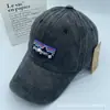 Gorra de moda europea y americana, gorra de béisbol lavada de marca de tendencia de verano, gorra casual vieja de visera curva, gorra de montaña bordada con protección solar