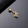 Piercing Espiral de Circonita de Colores de Venta Caliente Transfronterizo Clavo para Ombligo Anillo para Ombligo Estilo Europeo y Americano Botón para Ombligo de Flor Mariposa Corazón