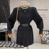 [Cinturón Gratis] Nueva Ropa para Mujer con Pechos Suaves y un Conjunto Completo de Vestidos de Alta Gama con un Pequeño Aroma