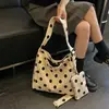 Bolso de hombro transfronterizo de moda con lunares para mujer, nuevo modelo 2026, bolso de hombro para estudiante de gran capacidad, bolso cruzado, bolso de mano