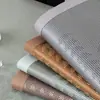 Almofada de Sofá de Rattan com Seda de Gelo para o Verão, Respirável, Antiderrapante, Anti-Arranhão de Gato, Resistente ao Desgaste, Capa de Almofada e Capa de Encosto de Sofá com Padrão Geométrico de Luxo Leve