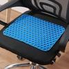 Cojín de Verano Panal de Gel Cojín para Asiento de Coche Oficina Transpirable Almohadilla para Silla Suave Almohadilla de Hielo Seda de Hielo Fresca Almohadilla Extra Gruesa