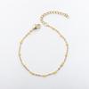 Pulsera de acero inoxidable con esmalte de gota de color, chapado al vacío en oro de 18 quilates, cadena de cuentas de esmalte cruzado, accesorios de joyería DIY