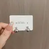 Pendientes de Botón de Perla con Tachuelas de Diamante Estilo Simple Popular Rojo Ankola, Pequeños, Suaves, Dulces, Elegantes, Versátiles para el Viaje