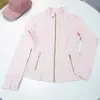 Jaqueta Rosa Dourado Crepúsculo Terceira Geração Sem Tela Gola Alta Jaqueta Feminina Fina Look Emagrecedor Roupas Esportivas Fitness Yoga