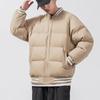 Abrigo acolchado de algodón para pareja estilo Hong Kong, abrigo holgado y grueso de algodón acolchado para otoño e invierno, abrigo holgado de pan de marca de moda para hombre
