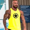 Tamanho Grande Capitão Colete Roupa de Musculação Academia Gola Careca Pequena Treino Esportivo Algodão Escavado Profundo Colete Masculino
