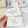 Cartões de mensagem criativos para destacar, cola de bibi de desenho animado fofo, cartões de raspar caseiros DIY, caligrafia para atividade escolar de estudante