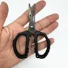 Tesoura de pesca multiuso para exterior para cortar linha Dyneema PE carbono, linha de pesca de nylon, folha de chumbo e abrir argolas para iscas de pesca