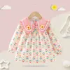 Pantalón de tirantes para bebé niña Otoño e Invierno Ropa de exterior Estilo occidental Falda de princesa Babero para comer infantil Delantal impermeable a prueba de suciedad Protector para bebé
