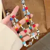 Cadena para Teléfono Móvil Ins Colorida Original Cordón de Cuentas Hecho a Mano Colgante de Cámara CCD Lindo Nicho Popular Nuevo Estilo