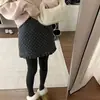 Falda Versátil de Lana de Cordero Estilo Coreano para Mujer Otoño e Invierno Nuevo Estilo Falda Corta Pequeña Blanca que Cubre la Carne