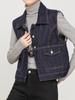 Si el Cárdigan Estilo Coreano No Se Deslava Fácilmente, Chaleco de Mezclilla, Nuevo Estilo Primavera 2026 Pantalones Acampanados de Cintura Alta para Mujer Mujer 8215