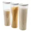 Caja de Almacenamiento para Fideos de Cocina, Contenedor para Pasta, Frasco Sellado, Gran Capacidad, Contenedor de Almacenamiento Transparente para Granos