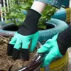 Guantes de jardinería transfronterizos para cultivar verduras, guantes protectores para trabajos agrícolas, plantas en maceta, cavar tierra, resistentes al desgaste, con garras, guantes de protección laboral