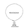 Estilo Minimalista Europeu e Americano Moda Personalidade Textura Martelada Colar com Letra Pesada Acessório Pingente de Festa Presente Nicho