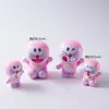 Decoración de Pastel de Cumpleaños para el Día del Niño Accesorios para Insertar Máquina Azul Gordita Gato Ding Dang Tarjeta para Hornear