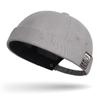 Etiqueta de tela de moda de primavera Sombrero de piso sin pompón para hombre y mujer Sombrero distintivo de calle tipo melón Estilo coreano Simple casual Sombrero Tang
