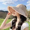 Sombrero de Sol para Mujer 2026, Protección Solar, Protección UV, Nuevo Estilo Primavera y Verano, Sombrero Abierto Informal con Ala de Encaje, Sombrero de Sol de Ala Ancha