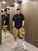 Fornecimento Direto da Fábrica Estilo Americano Roupa de Trabalho Casual Bolso Grande Funcional Secagem Rápida Shorts Calças de Cintura Longa Masculinas de Verão Tendência