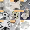 45 tipos de accesorios para estaciones de trabajo con mamparas, conectores de tres y cuatro vías, piezas de escritorio combinables, sujetadores de aleación de aluminio
