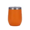 Taza de huevo para sorbos transfronterizos, doble capa de acero inoxidable, taza de vino al vacío en forma de U, 12 oz, regalo personal de negocios, taza