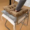 Cojín de Asiento de Felpa Simple para Oficina, Estudiante, Silla de Aula, Almohadilla para Sentarse Largo, Cojín para Glúteos, Estera Gruesa Cómoda para Taburete en Casa
