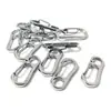 Llavero de Acero Inoxidable Resistente al Desgaste y Fuerte, Colgante de Conexión para Joyería Hebilla Metálica, Accesorios de Hebilla de Metal para Cordón