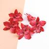 Orquídea mariposa de simulación de seda directa de fábrica flor artificial decoración de boda DIY ramo de novia flor de muñeca al por mayor