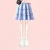 Conjunto Feminino Verão 2026 Novo Estilo Elegante Versátil Manga Curta Estilo Coreano Estilo Acadêmico Saia de Renda Conjunto de Duas Peças