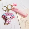 Muñeca de Chicas Anime Mecha Little Pony Llavero de Goma Suave Colgante de Correa de Mano de Dibujos Animados Accesorio para Mochila Escolar Regalo Pequeño Creativo