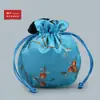 10Yjgz Saquinho Bordado com Cordão de Frutas Arredondadas Bolsa para Joias Bolsa para Brinquedos Bolsa de Noz Bolsa para Contas Budistas Leidezhu