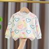 Suéter de Primavera y Otoño para Niñas 2024 Nuevas Explosiones Camiseta Básica Infantil Ropa de Primavera y Otoño para Niños Top para Niña Tendencia Popular de Internet