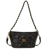 Bolso de hombro con patrón de rombos de malla de cadena 2026, versátil, ligero, de nicho, cuero encerado al aceite, bolso cruzado para el día a día, nuevo estilo de moda