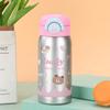 Nueva taza térmica de dibujos animados para niños de alto valor, taza de bolsillo de acero inoxidable 304 para niñas, taza de rebote portátil para exteriores