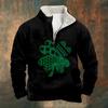 Sudadera de Manga Larga con Cuello Alto y Media Cremallera con Estampado Digital 3D de Moda para 2025 Amazon Transfronterizo