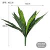 Simulación de diseño de camino de boda Mori hoja de helecho hierba de helecho hierba artificial planta de simulación interior pared de plantas hoja de asta nido de pájaro hoja