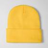 Gorro de Lã Oversized Quente 100% Acrílico Personalizado para Circunferência de Cabeça Grande, Gorro Liso com Barra, Engrossado para Aquecimento