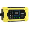 Cargador Inteligente de Pulso para Vehículos Eléctricos con Estabilización de Voltaje, Activación de Apagado Automático por Batería Baja y Anunciador de Voz
