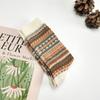 [Tejido Doble] Calcetines de Mujer de Caña Media Estilo Étnico Calcetines de Moda Coreanos Dongdaemun Dulce Retro Estilo Bosque Estilo Universitario Venta al por Mayor